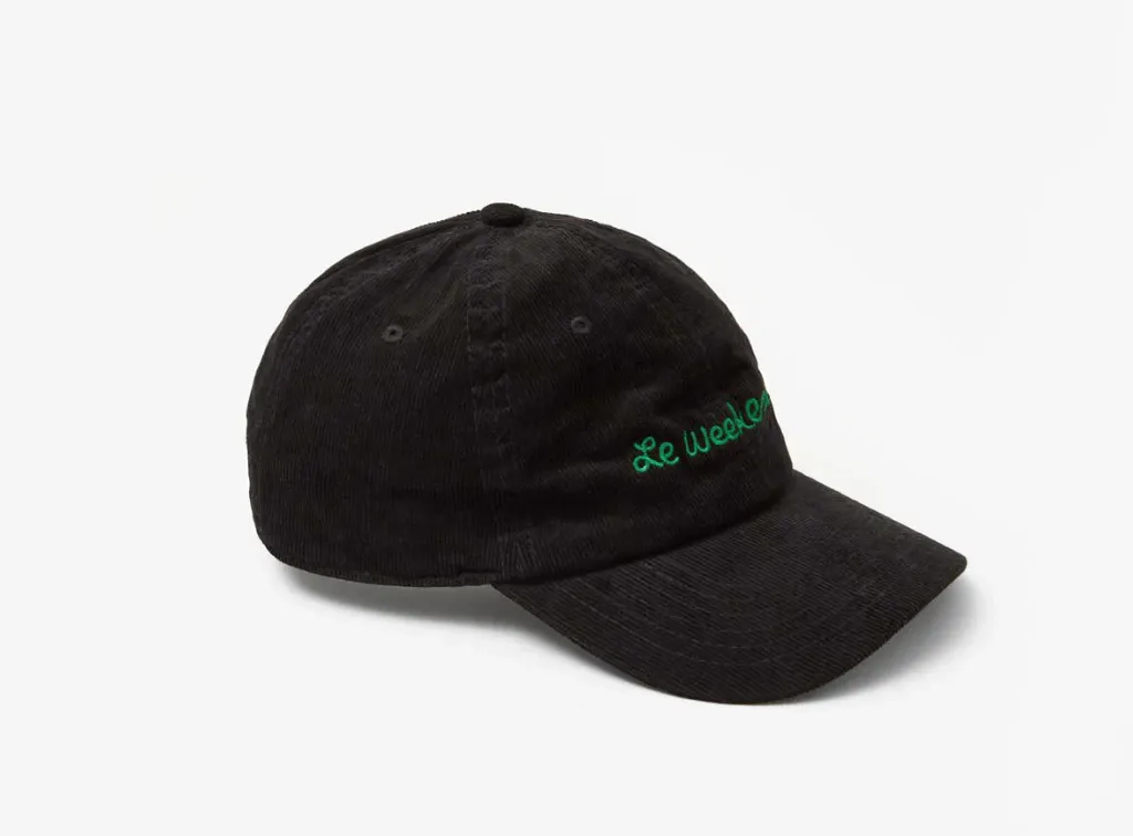 Clare V. - Embroidered Corduroy Baseball Hat - Le Weekend