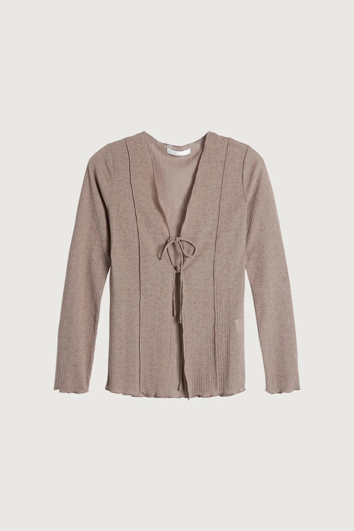 Long Sleeve Top with Front Ties