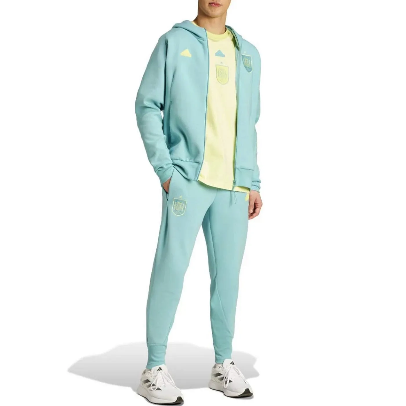 Spain Casual Travel hooded presentation tracksuit 2024/25 - Adidas